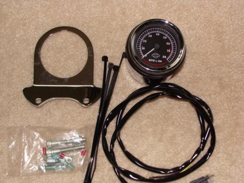 2 5/8" Harley tach kit with bracket VTwin Forum Harley Davidson Forums